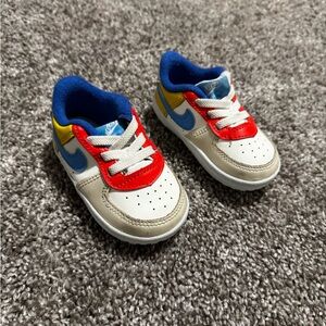 Nike Kids Red and Blue Sneakers